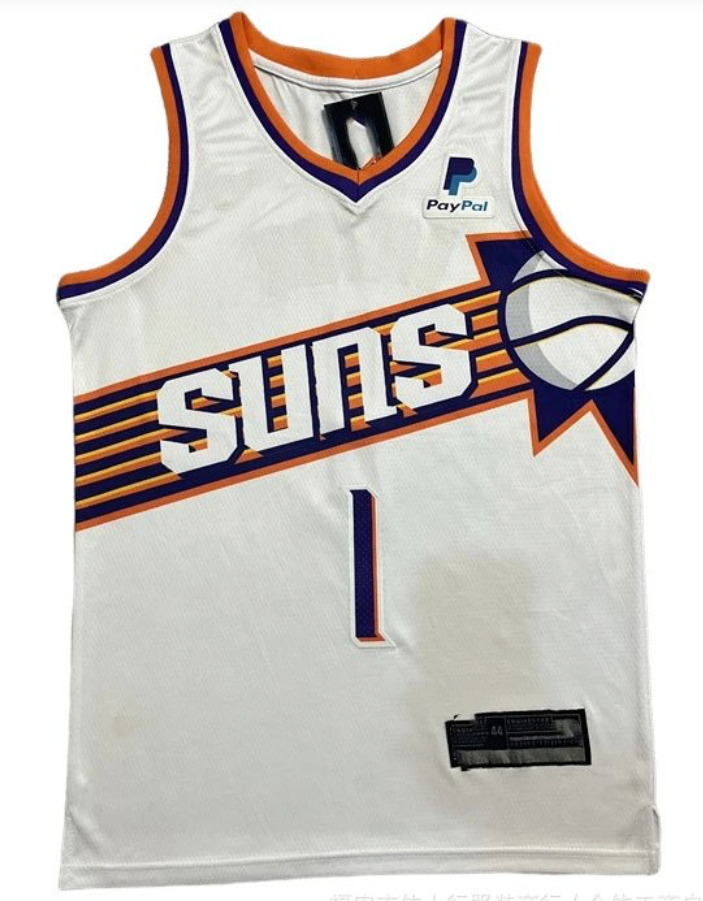 Suns D Booker White Basketball Jersey
