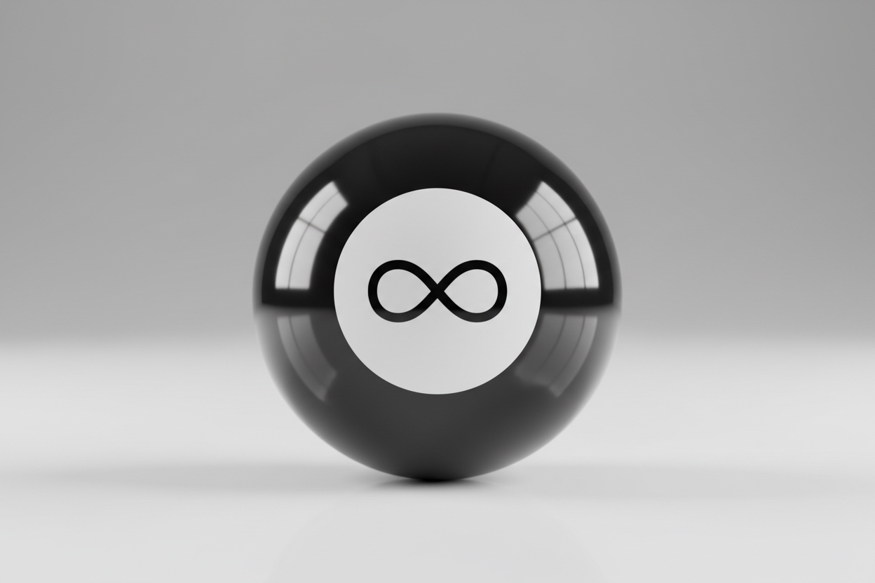 8 ball with infinity being the 8