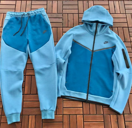 Tech Fleece Cerulean and Baltic Blue